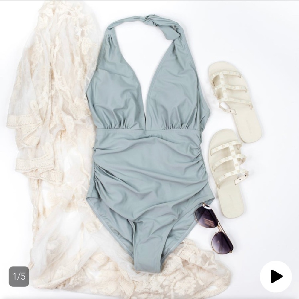 Halter swim suit size small